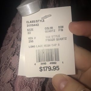 David’s bridal Quartz lace dress